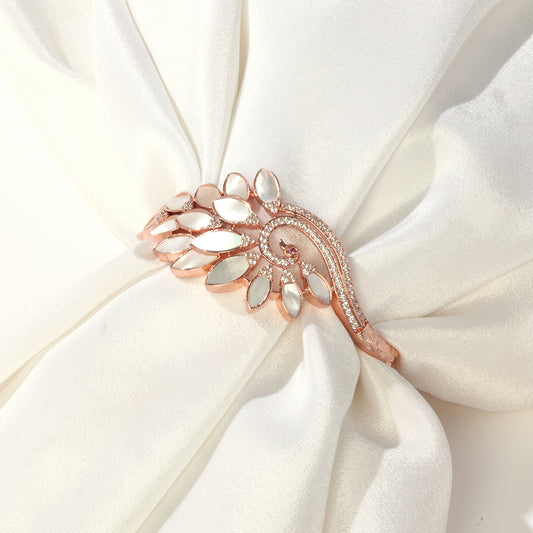 PREMIUM ROSE GOLD FLORAL BRACELET