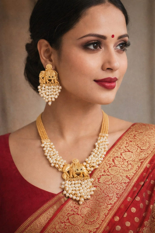 GAJ MUKTA NECKLACE SET
