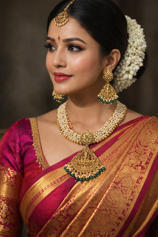 DEVYANI RAJNIDHI ANTIQUE GOLD SET